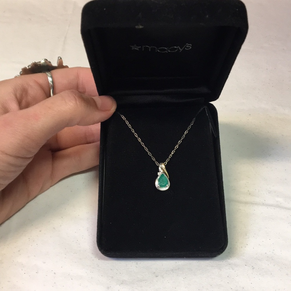 Peridot necklace new in box